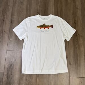 J.Crew Broken-In Classic Tee Mens XL White Bond Street Graphic Cotton BZ167 SS